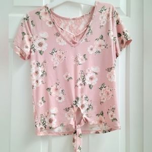 Pink Floral Shirt